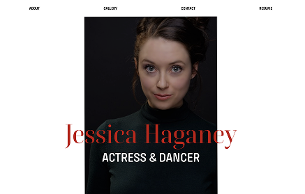 Concept Design for Dancer website preview